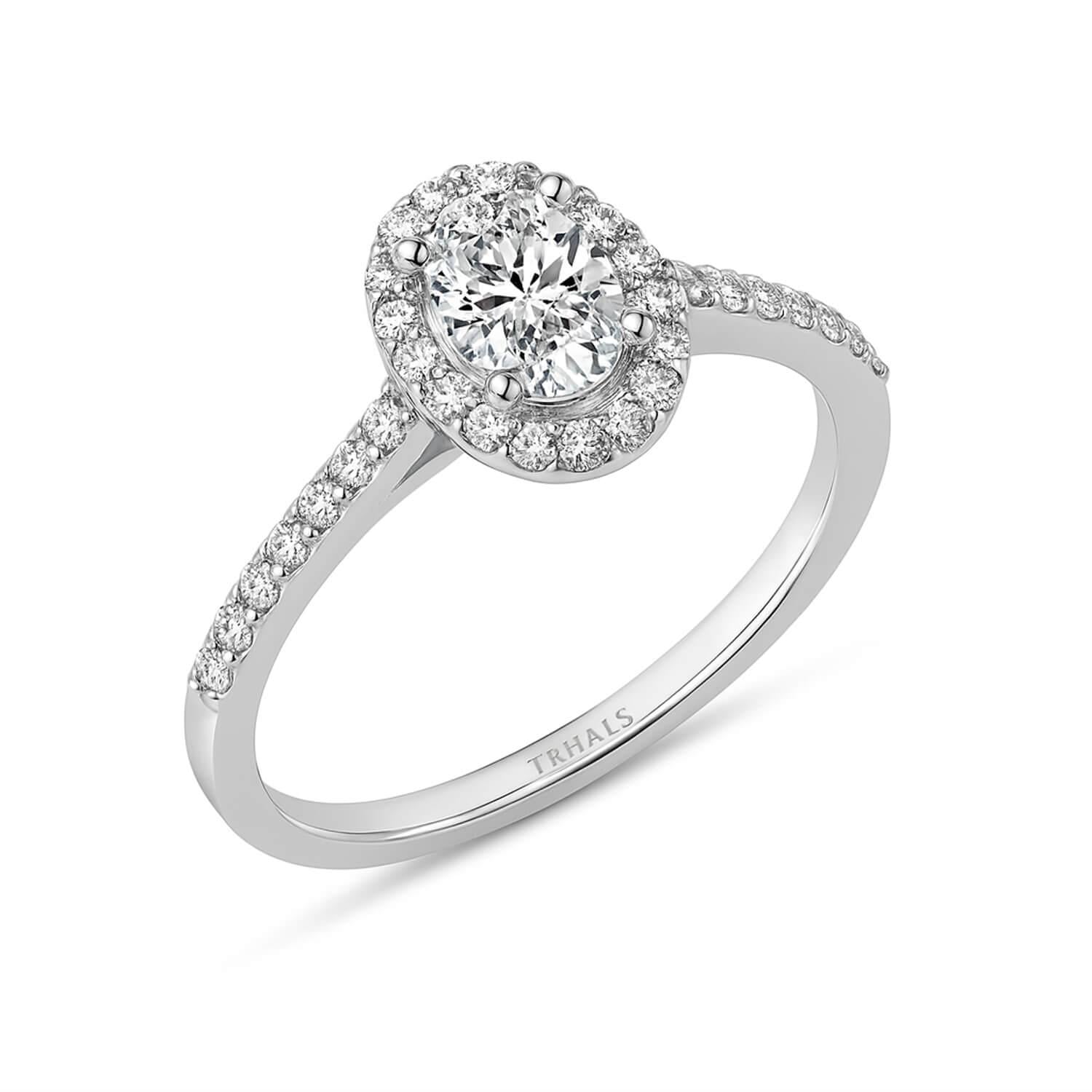 0.55 Karat Oval Kesim Pırlanta Yüzük