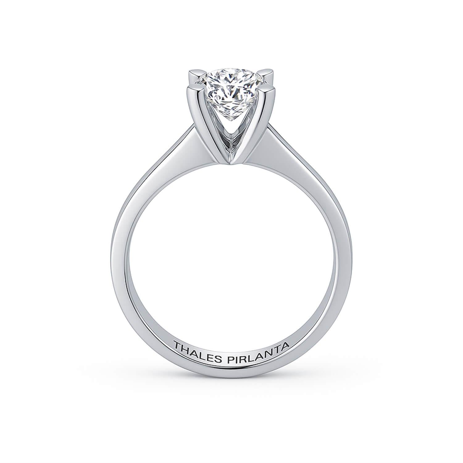 0.70 Karat F VS2 HRD Tektaş Yüzük