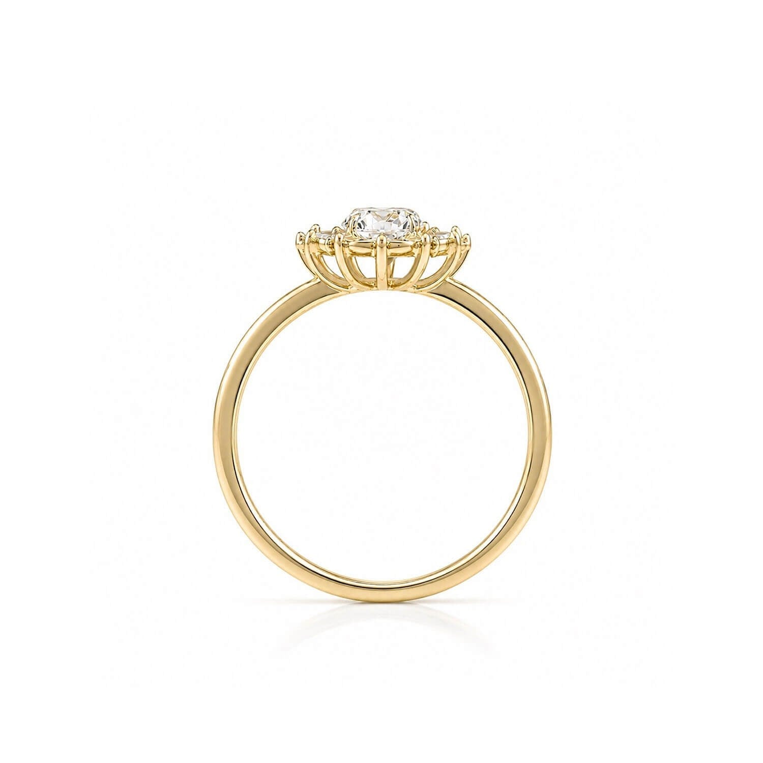 0.47 Karat Pırlantalı Vintage Altın Yüzük