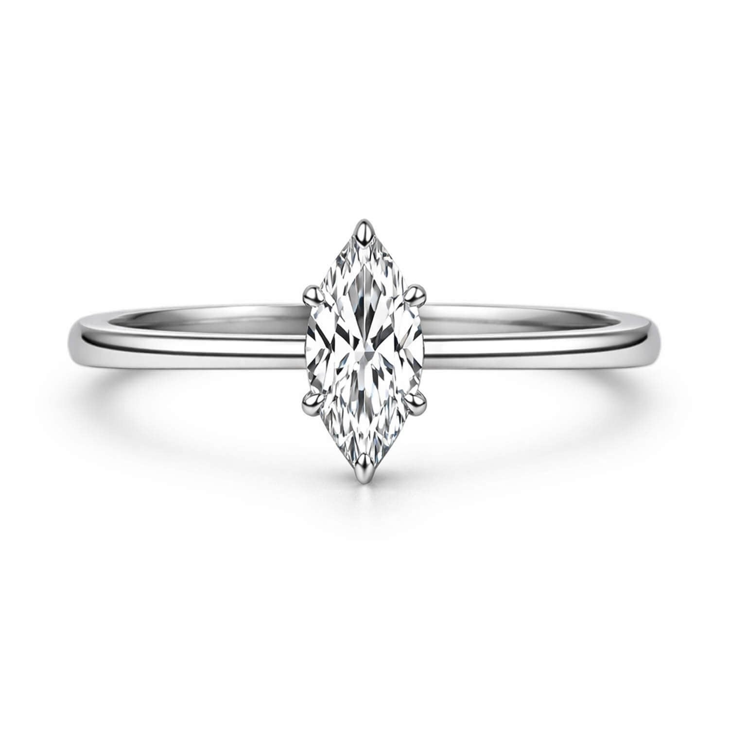 0.30 Karat F VS Markiz Kesim Yüzük