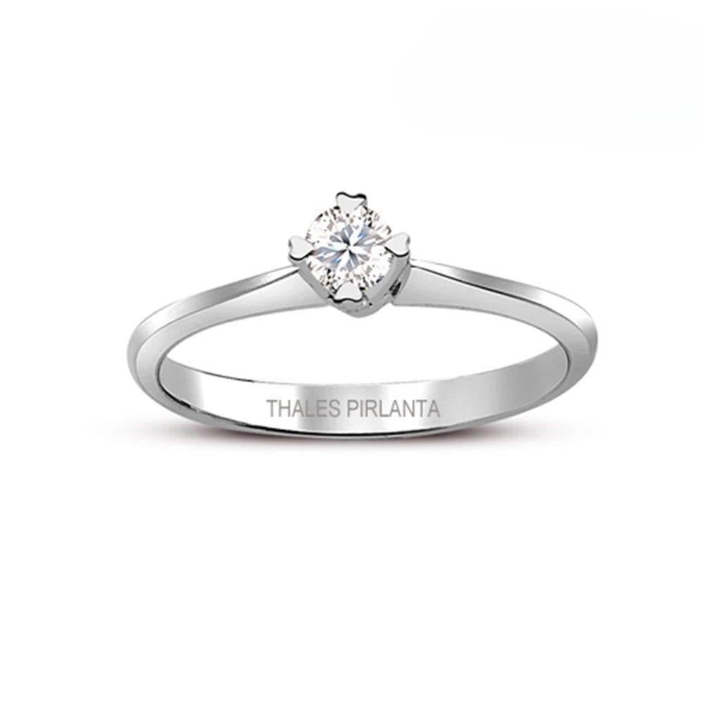 0.20 Karat F Renk Tektaş Pırlanta Yüzük