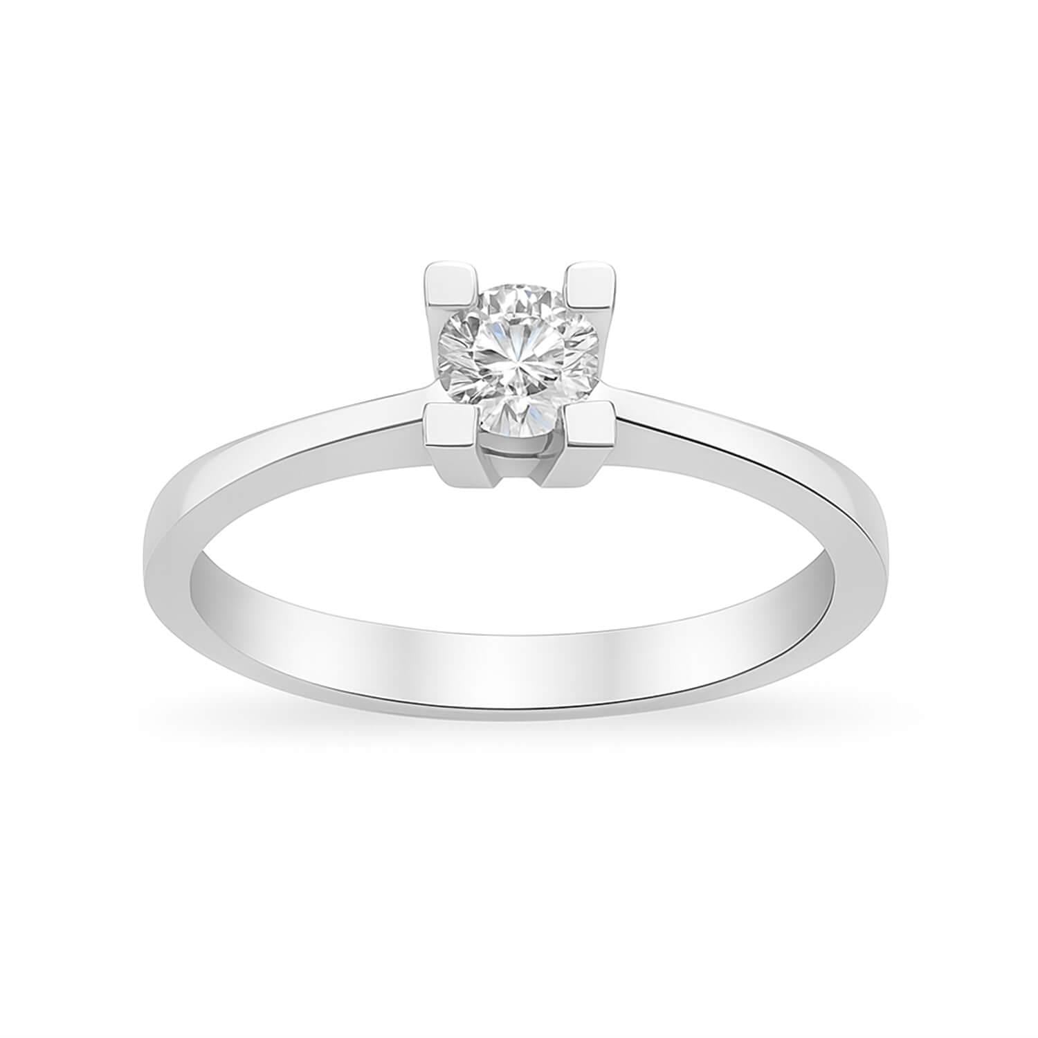 0.50 Karat E Renk Tek Taş Pırlanta Yüzük Modeli