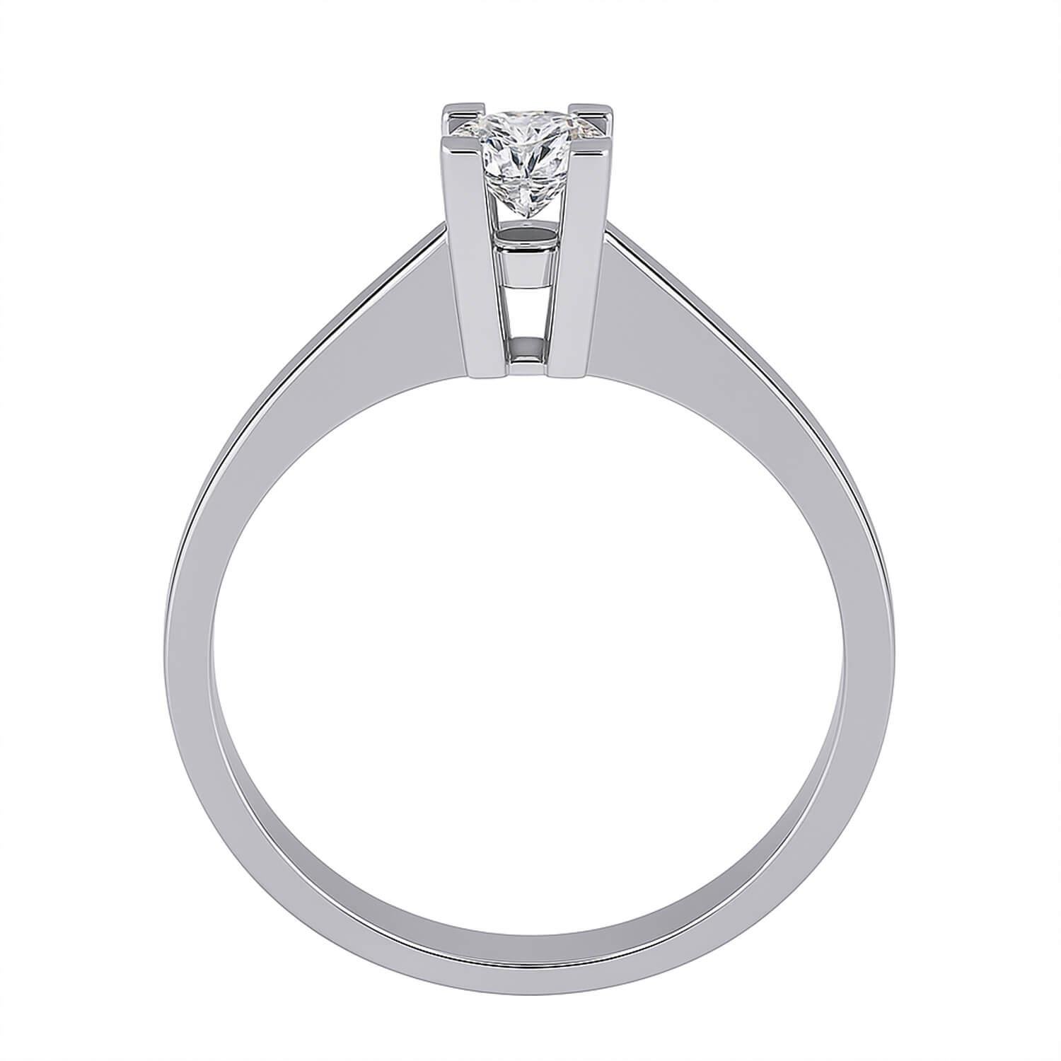 0.24 Karat E Renk Tektaş Yüzük Modeli