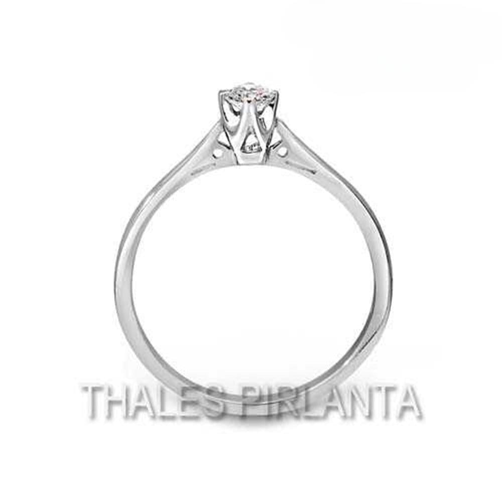 0.15 Karat D Renk Tektaş Pırlanta Yüzük Modeli