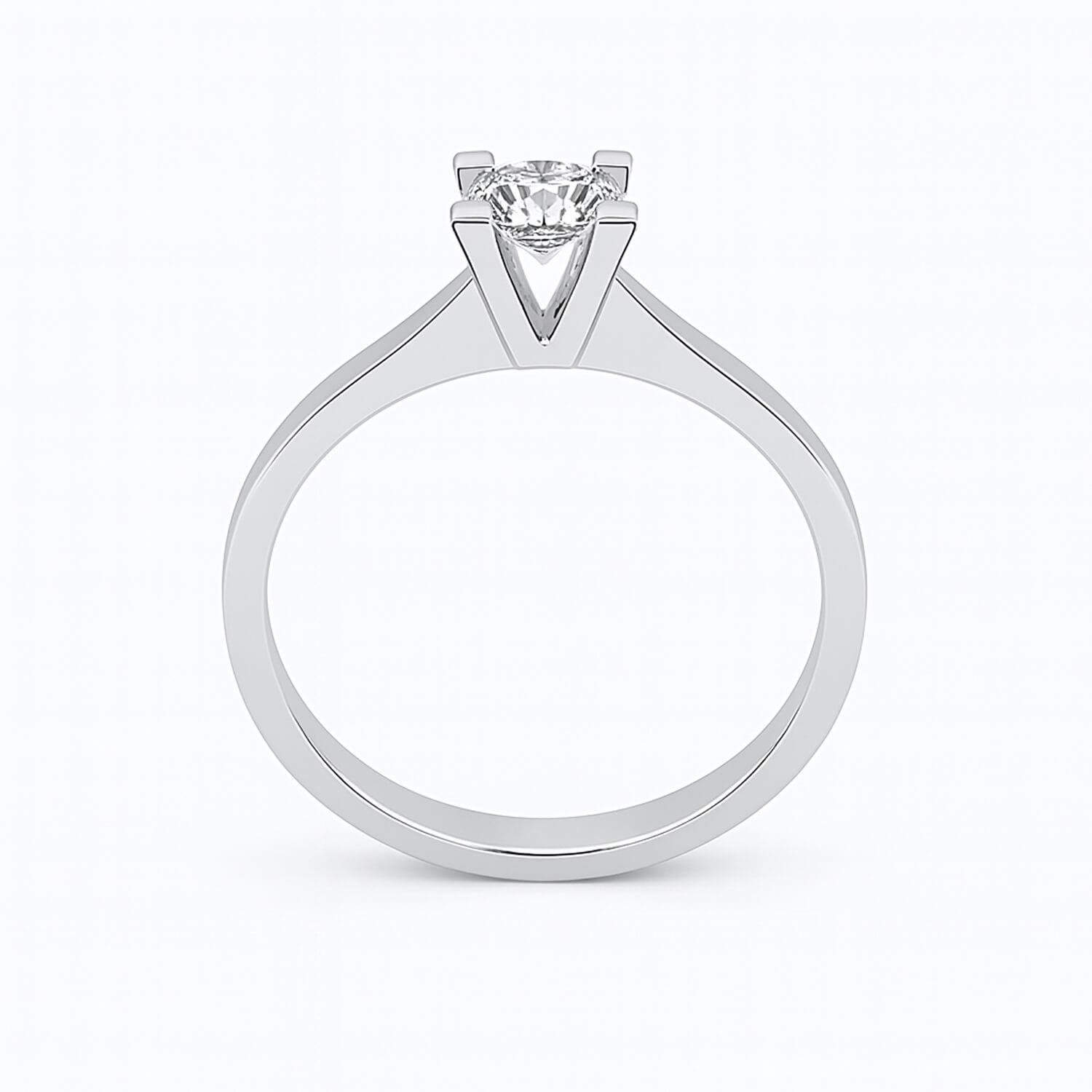 0.40 Karat F Renk HRD Tektaş Pırlanta Yüzük