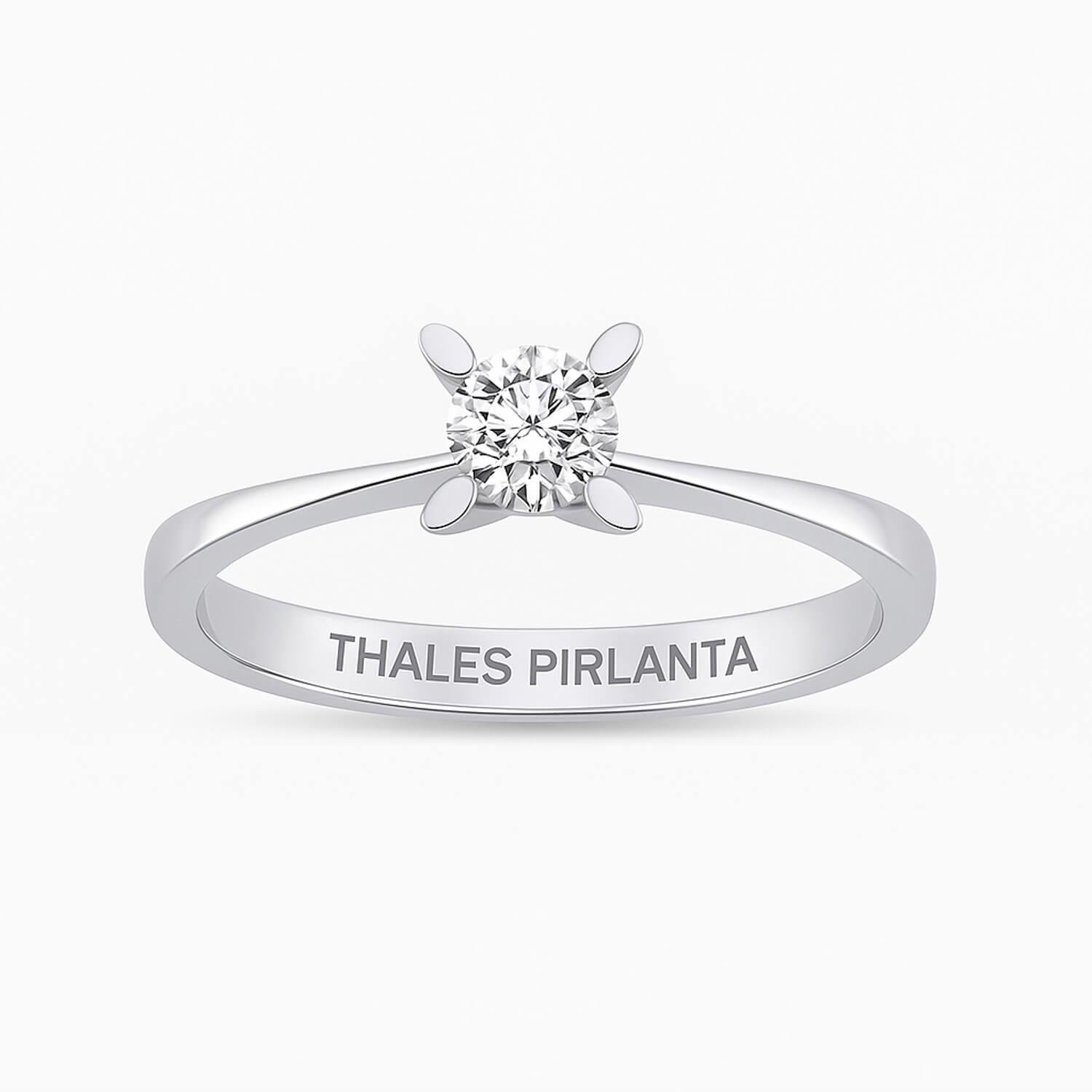 0.28 Karat F SI Tektaş Pırlanta Yüzük