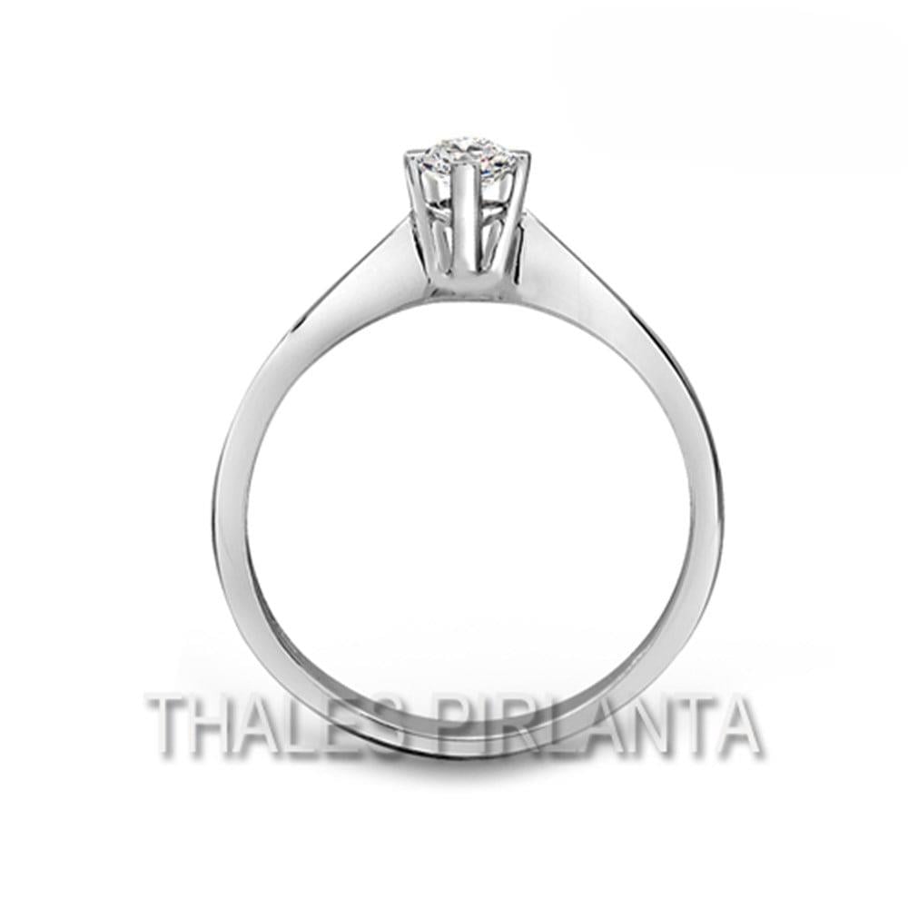 0.20 Karat F Renk Tektaş Pırlanta Yüzük