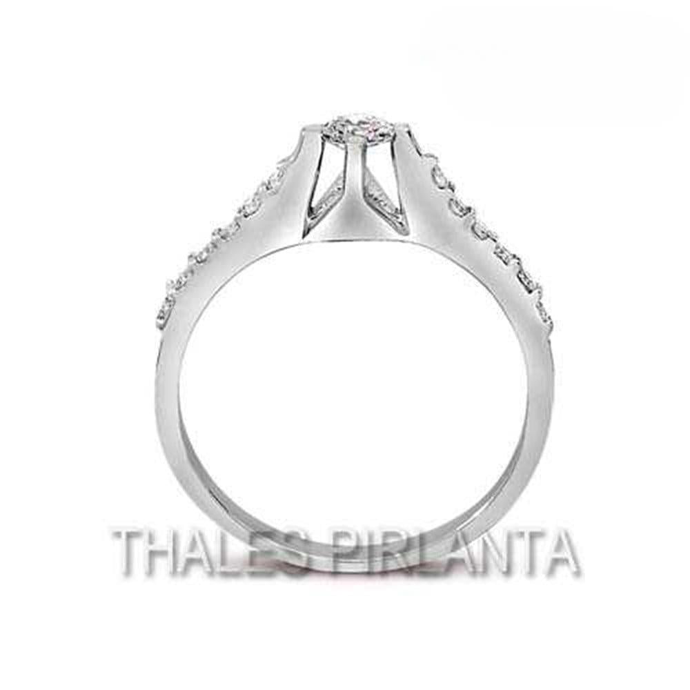 0.50 Karat Kolu Taşlı Pırlanta Yüzük