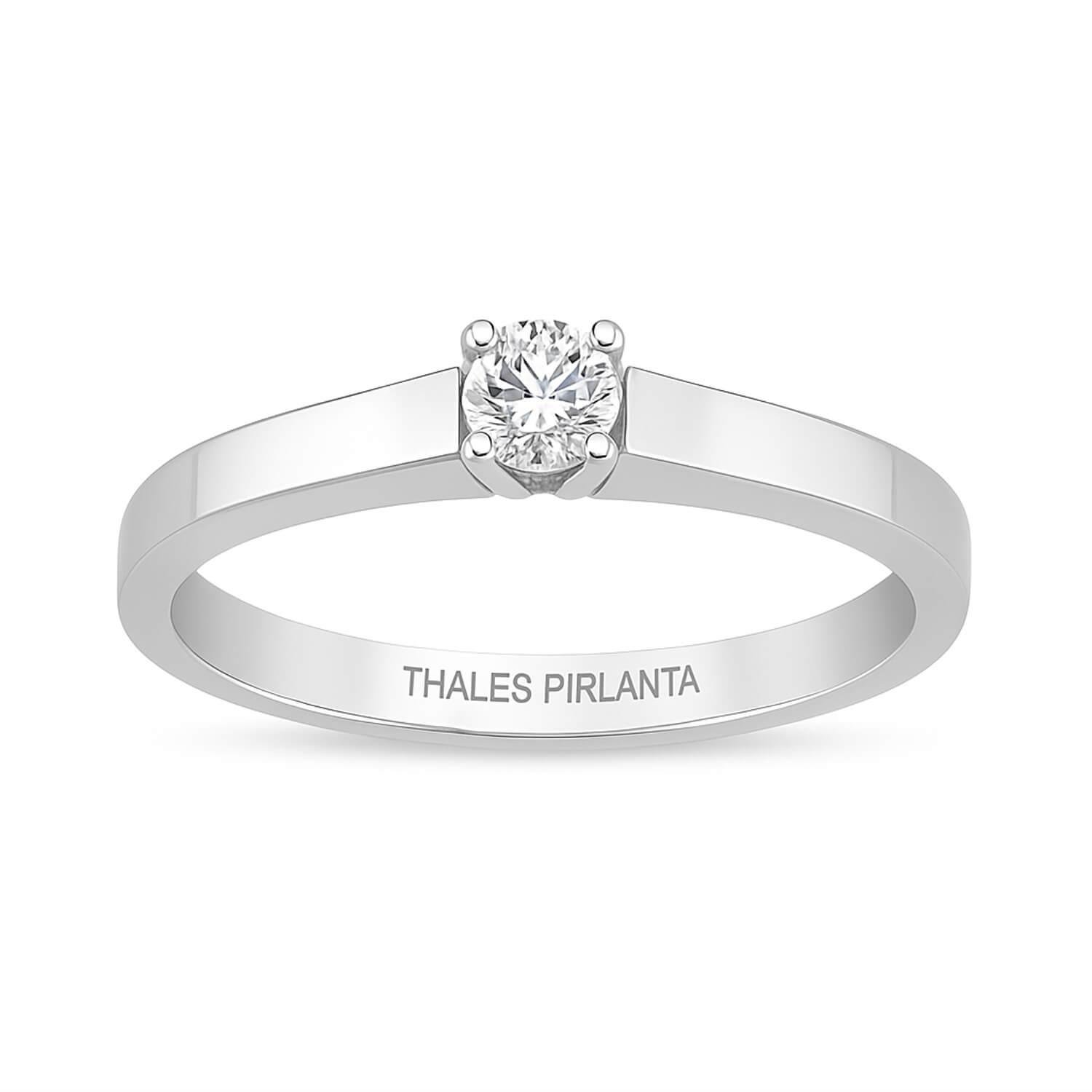 0.20 Karat E Color Tektaş Pırlanta Yüzük