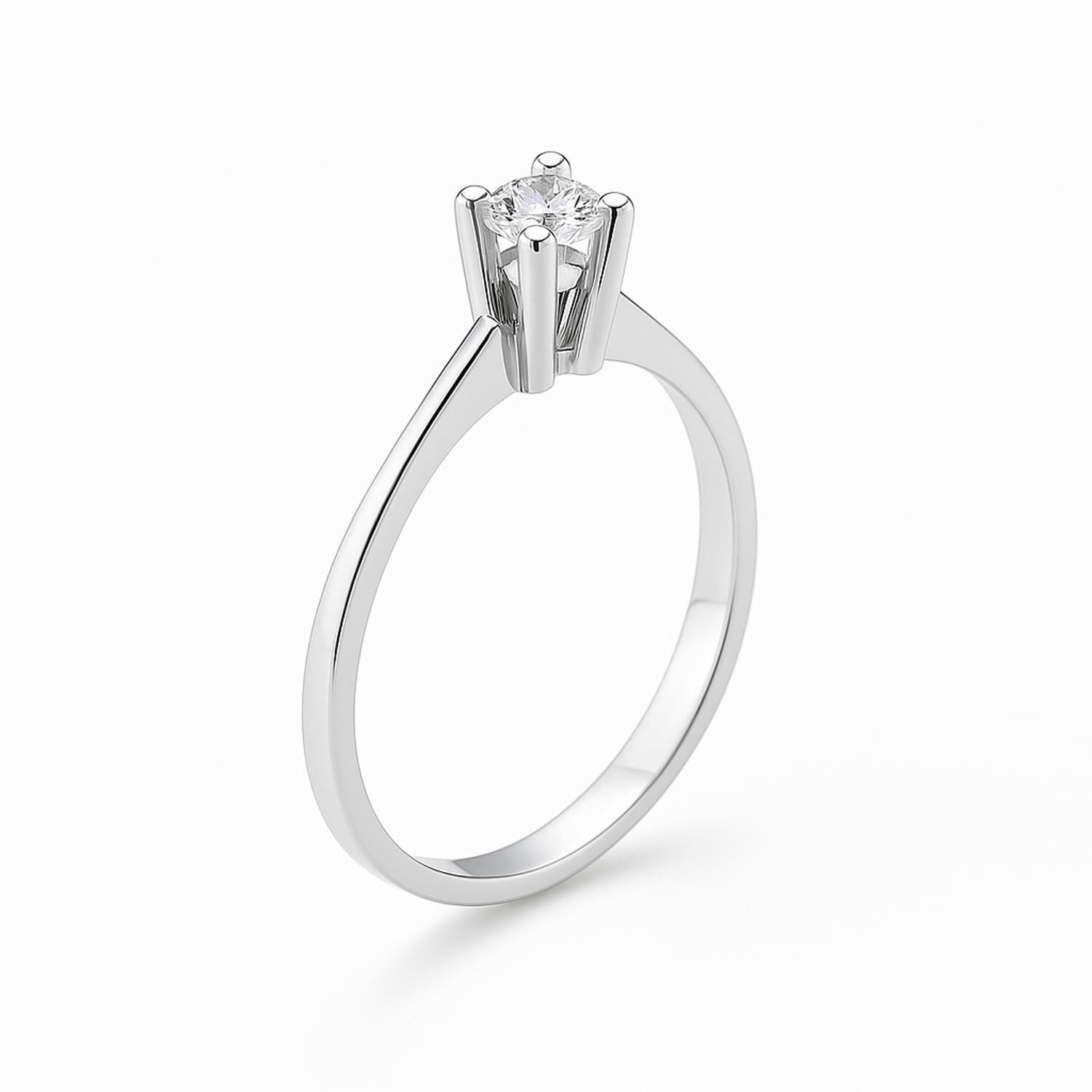 0.50 Karat H VS Tek taş Pırlanta Yüzük Modeli