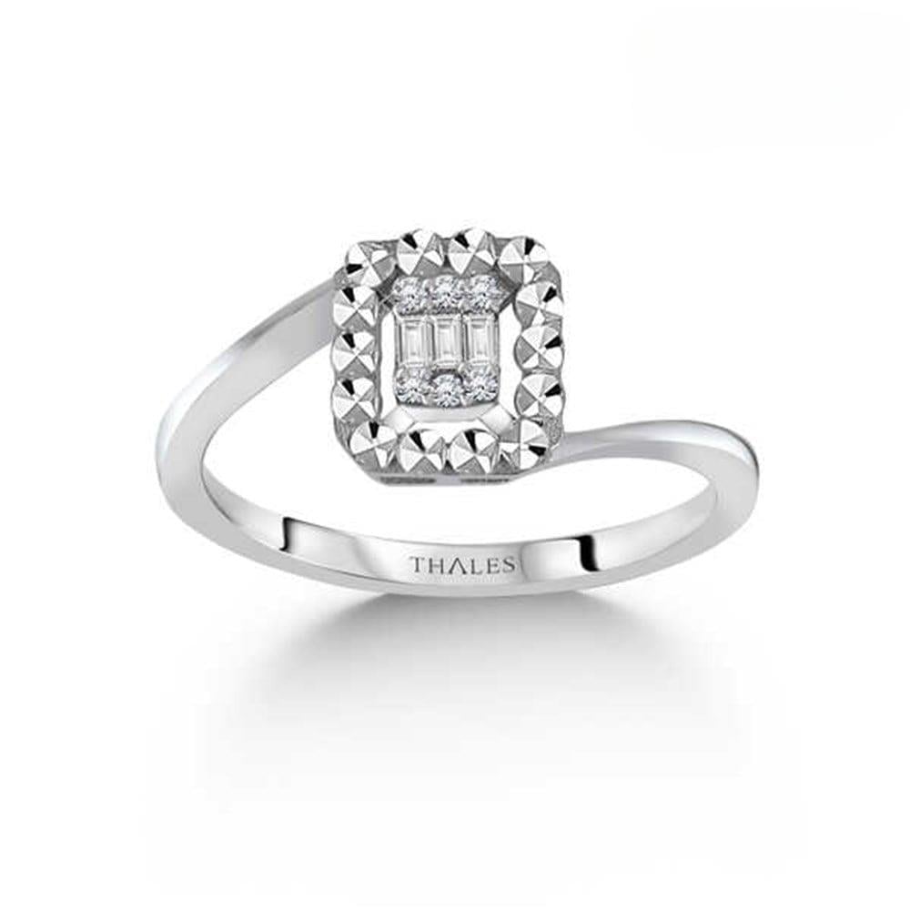 0,07 Karat F Renk Baget Pırlanta