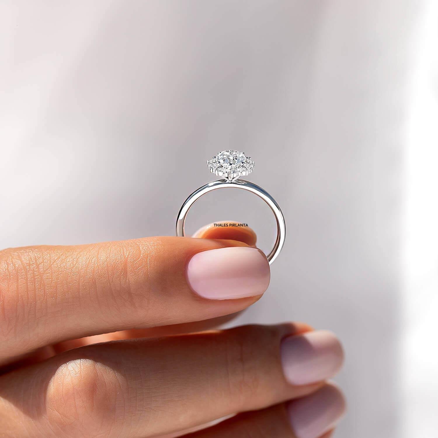 0,40 Karat D SI2 Aphrodite Pırlanta Evlilik Teklifi Yüzüğü