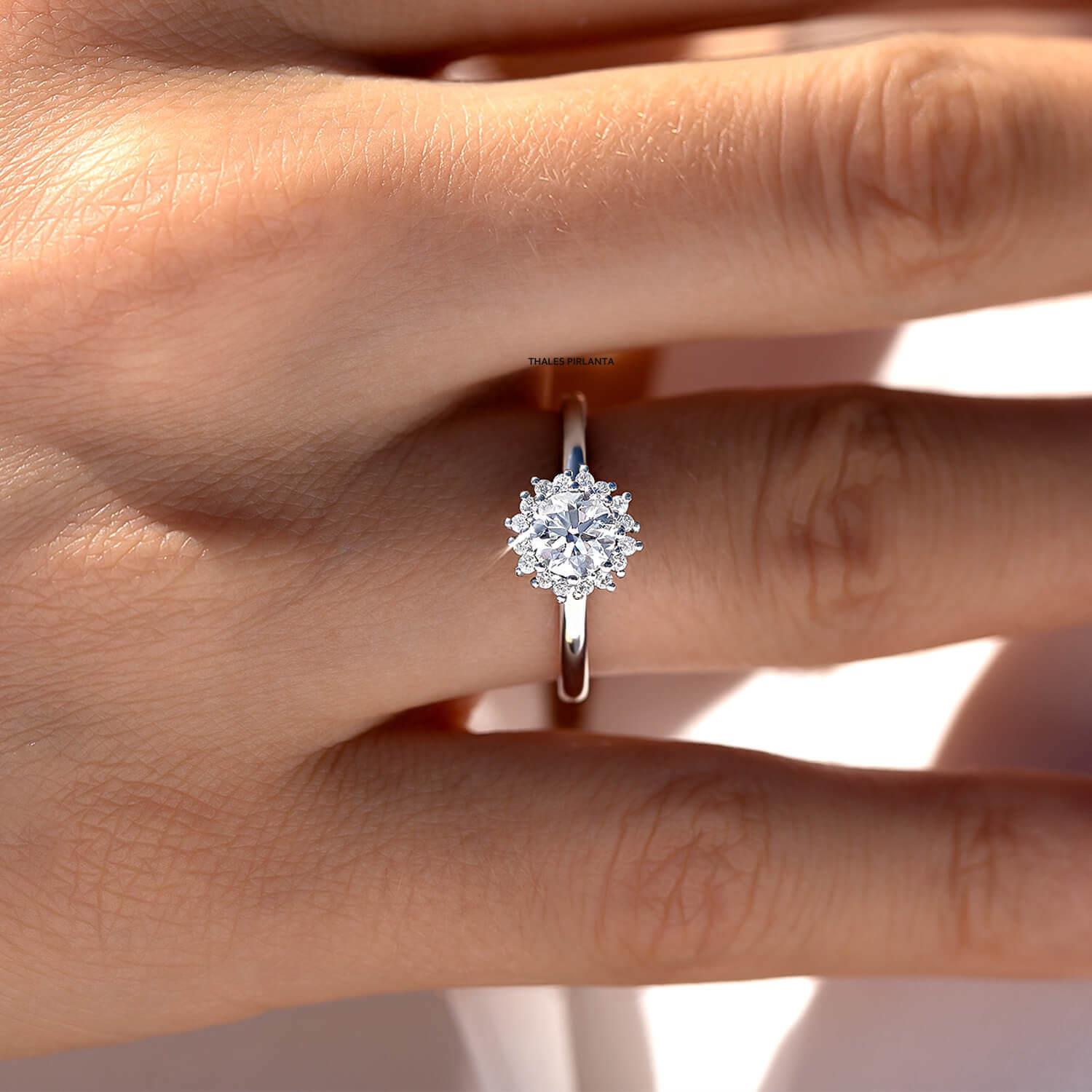 0,40 Karat D SI2 Aphrodite Pırlanta Evlilik Teklifi Yüzüğü