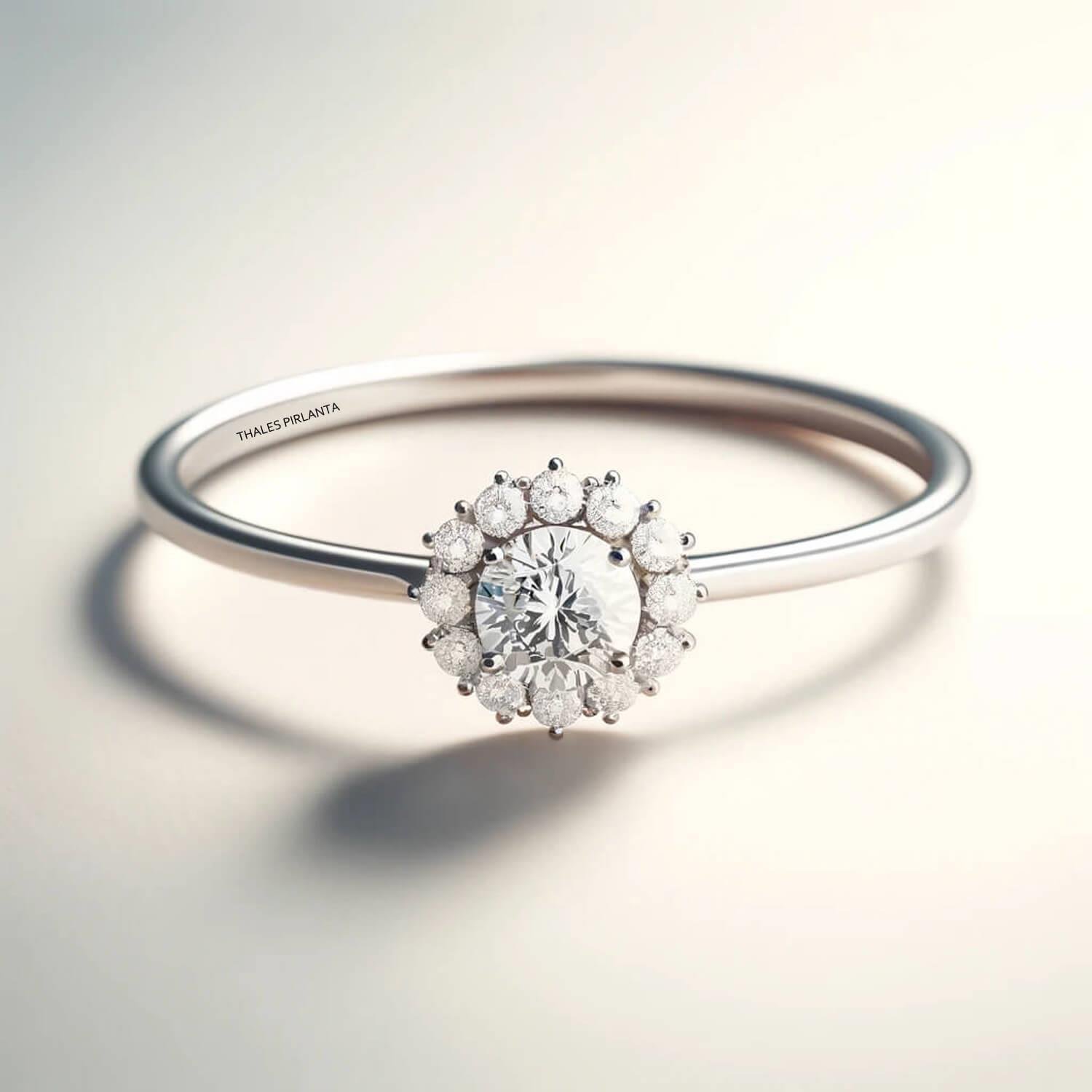 0,45 Karat Pırlanta Tektaş Evlilik Teklifi Yüzükleri