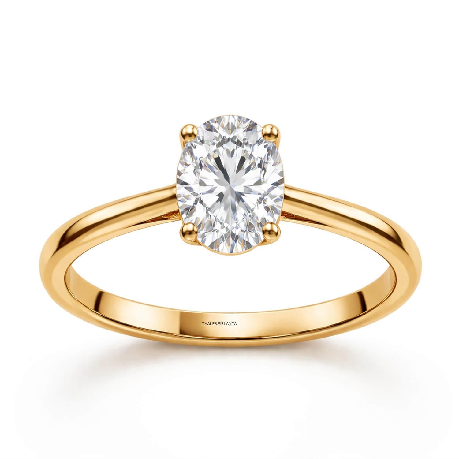 1 Karat Oval Kesim Pırlanta