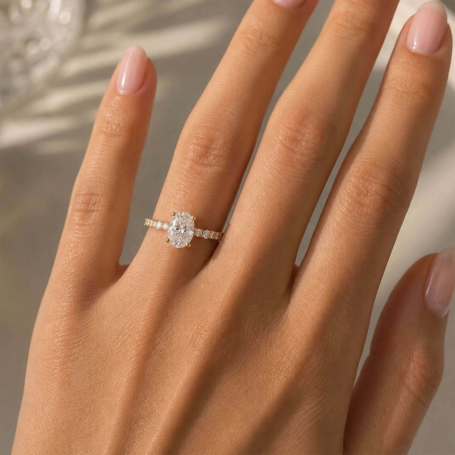 1,15 Karat Oval Yüzük
