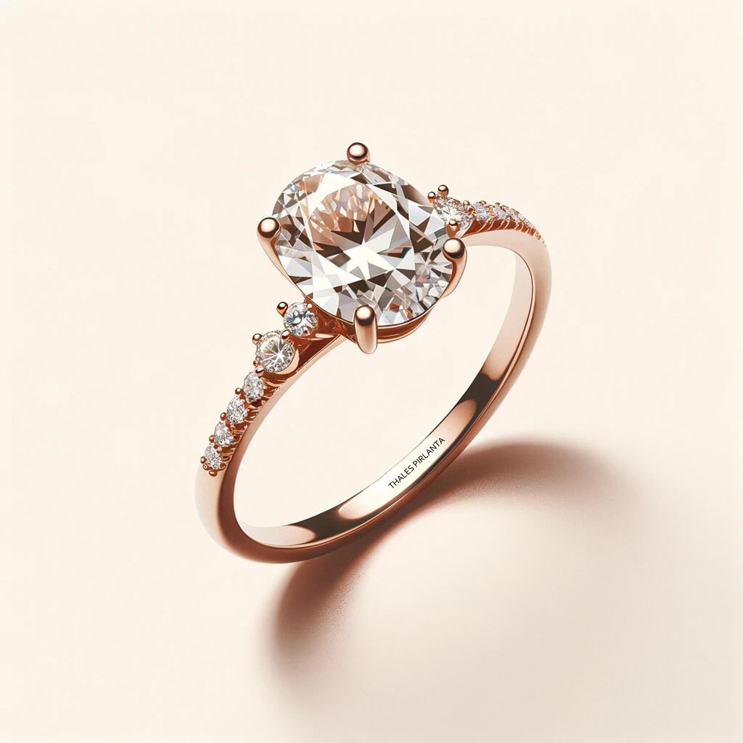 1,15 Karat Oval Yüzük