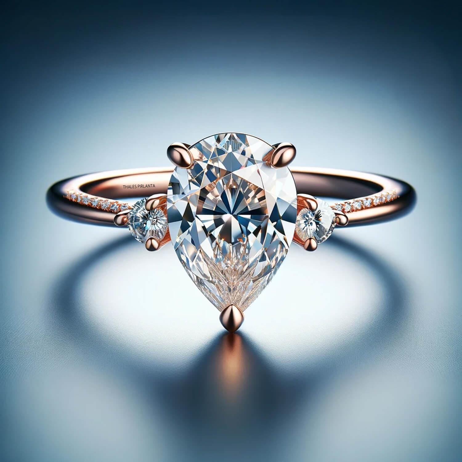 1,45 Karat Özel Tasarım Lumina Promessa Vintage Yüzük