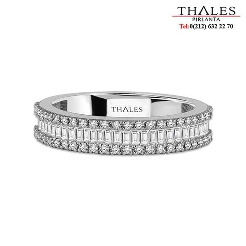 Baget Pırlanta Yarımtur Yüzük