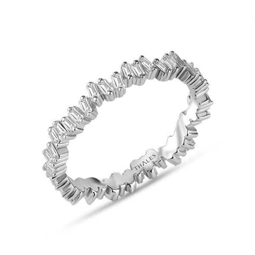 Baget Tamtur Pırlanta 0,65 Karat F Renk 