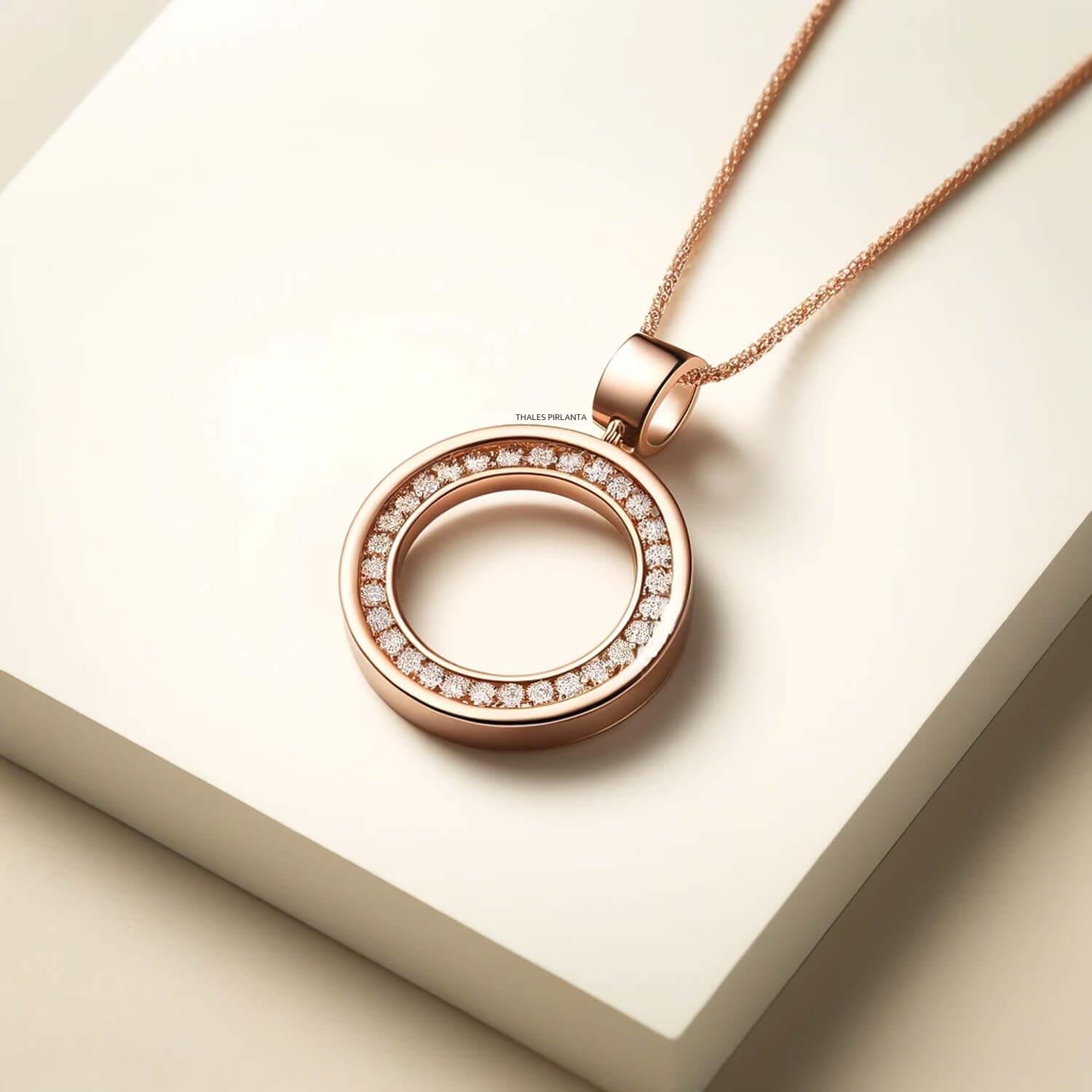 Circlet Tasarım Pırlanta Kolye