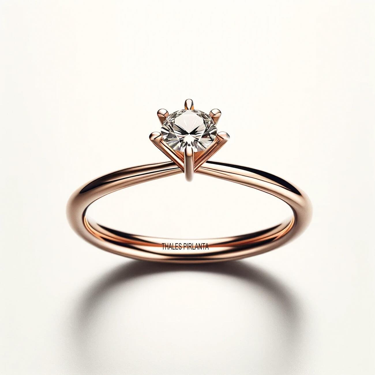 Evlilik Teklifi Yüzüğü 0,60 Karat E SI2 Tektaş Pırlanta