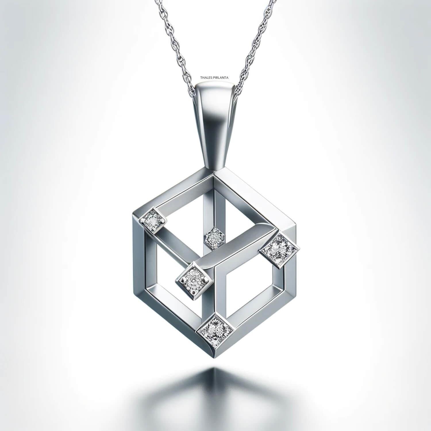 GeoMin Tasarım Pırlanta Kolye