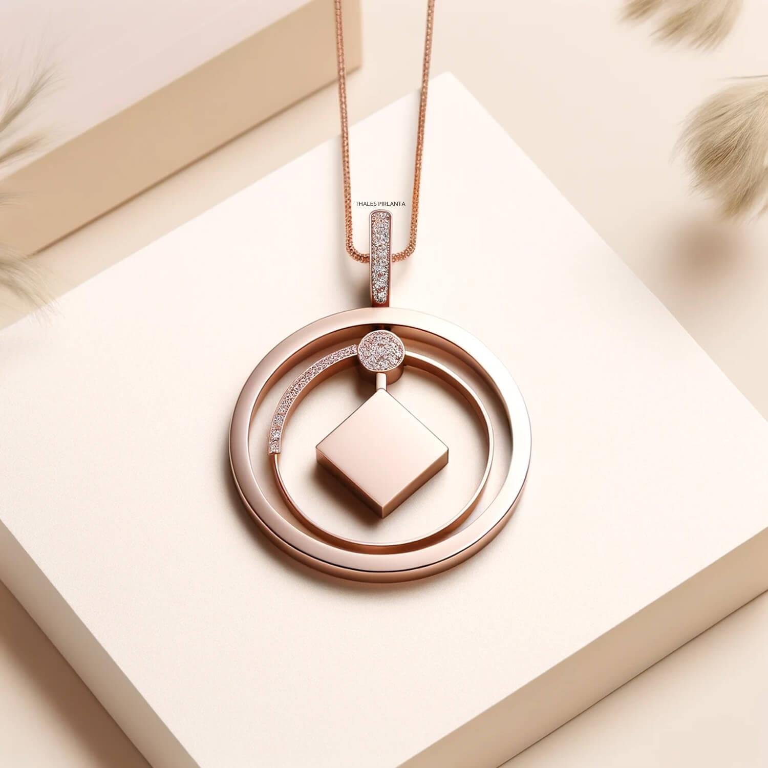 GeoSync Tasarım Kolye Modeli