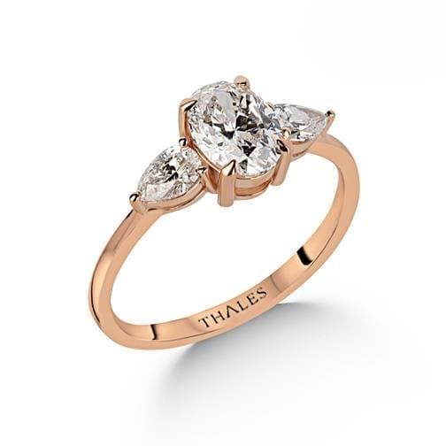 GIA Oval Tasarım Yüzük 1,40 Karat E VS2