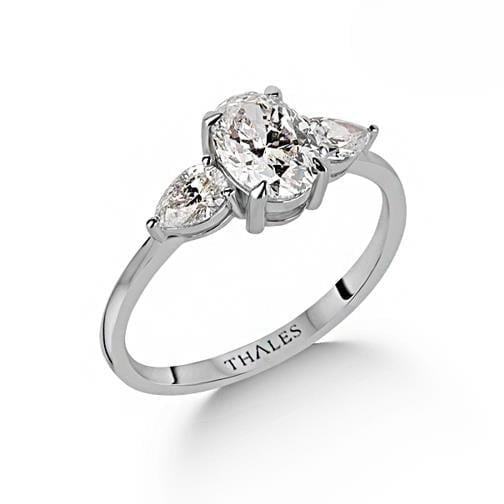GIA Oval Tasarım Yüzük 1,40 Karat E VS2