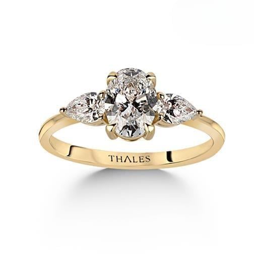 GIA Oval Tasarım Yüzük 1,40 Karat E VS2