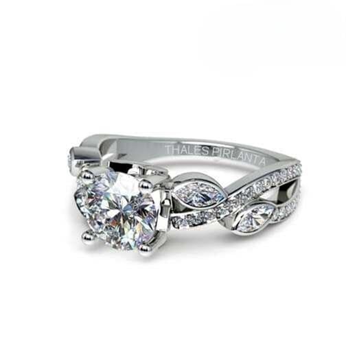 GIA Sertifikalı Markiz Kesimli Pırlanta 1,24 Ct 