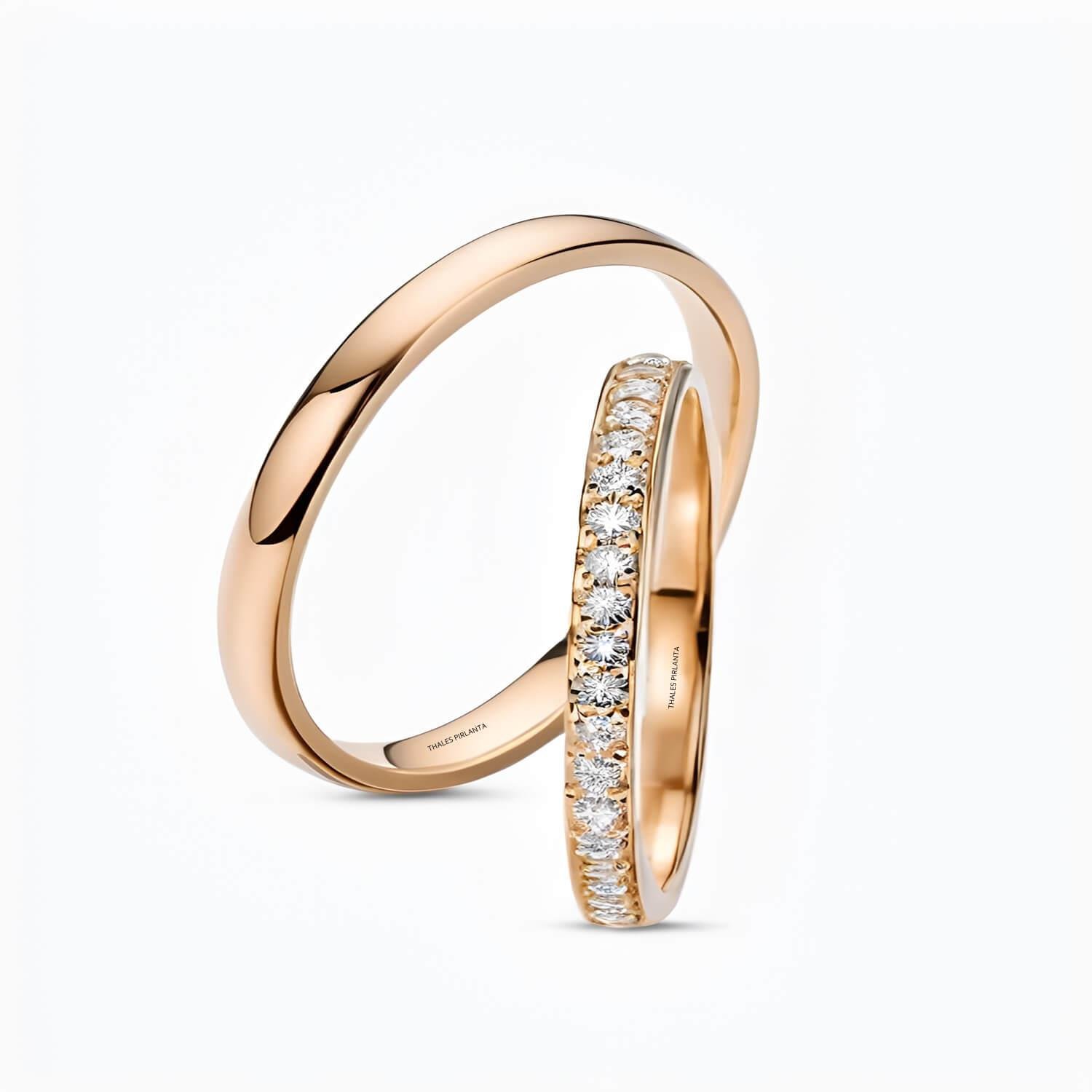 İki Renkli Evlilik Alyans Fiyatı