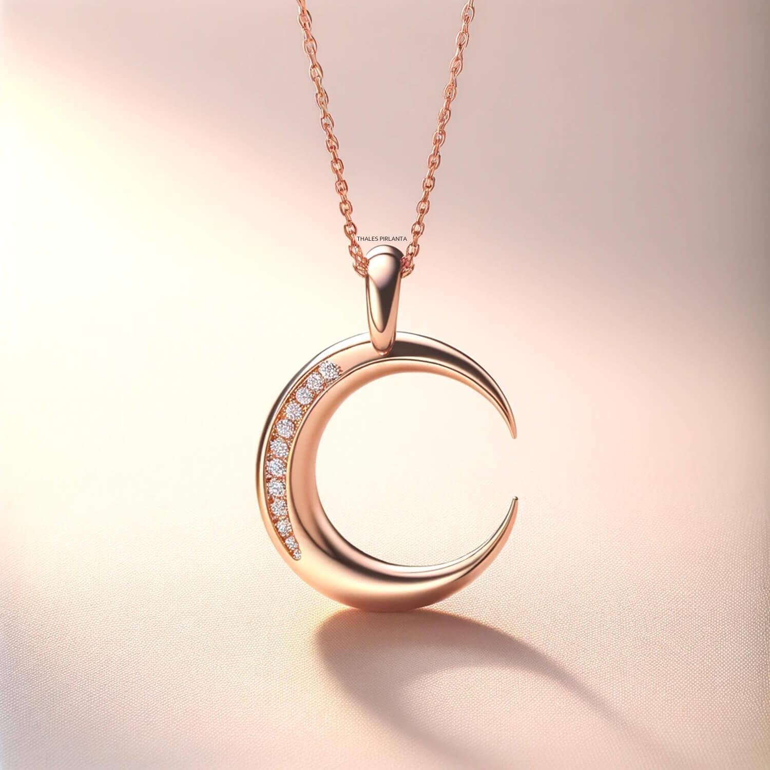 Lunette Ay Tasarım Kolye Modeli