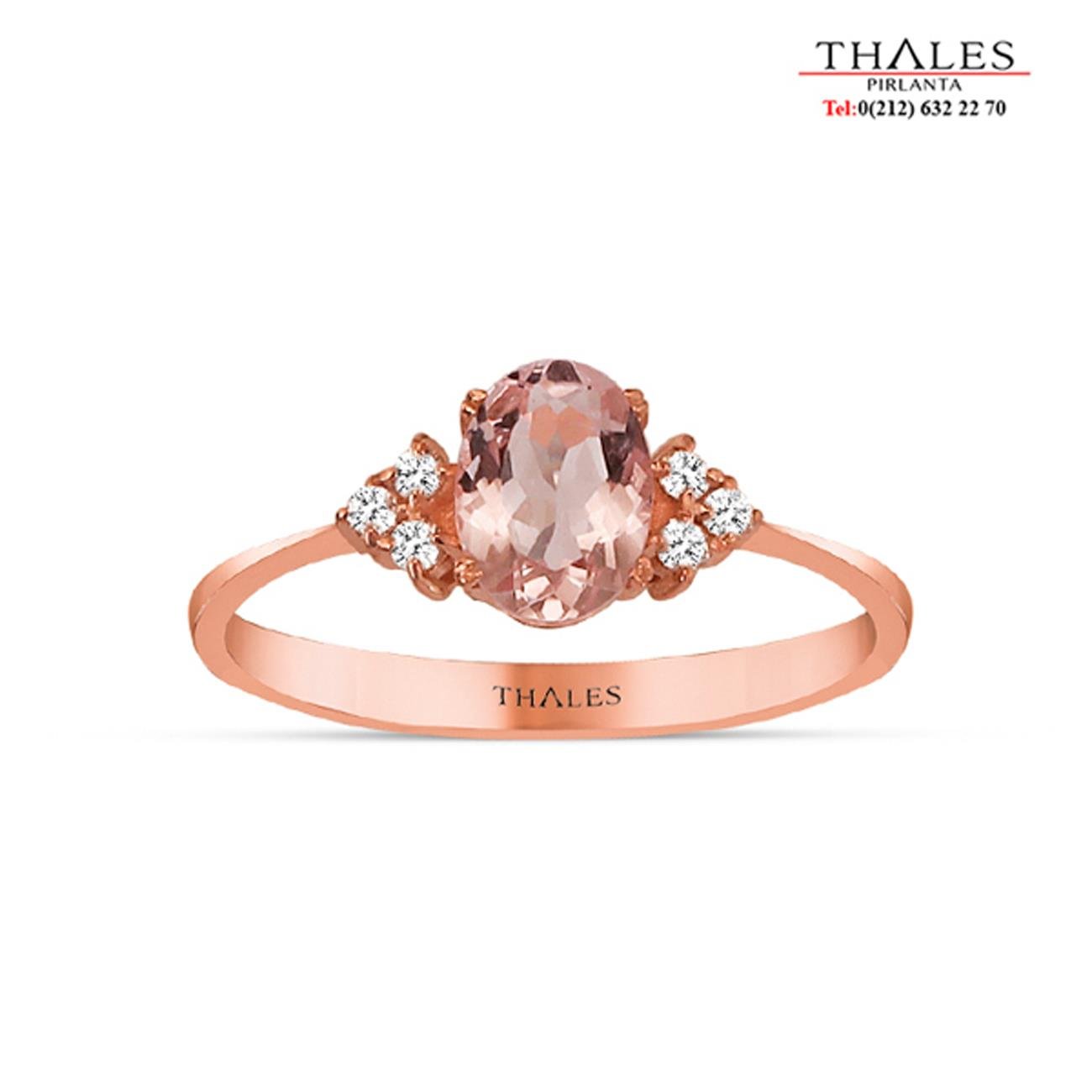 Morganit Vintage Yüzük 0,73 Karat 