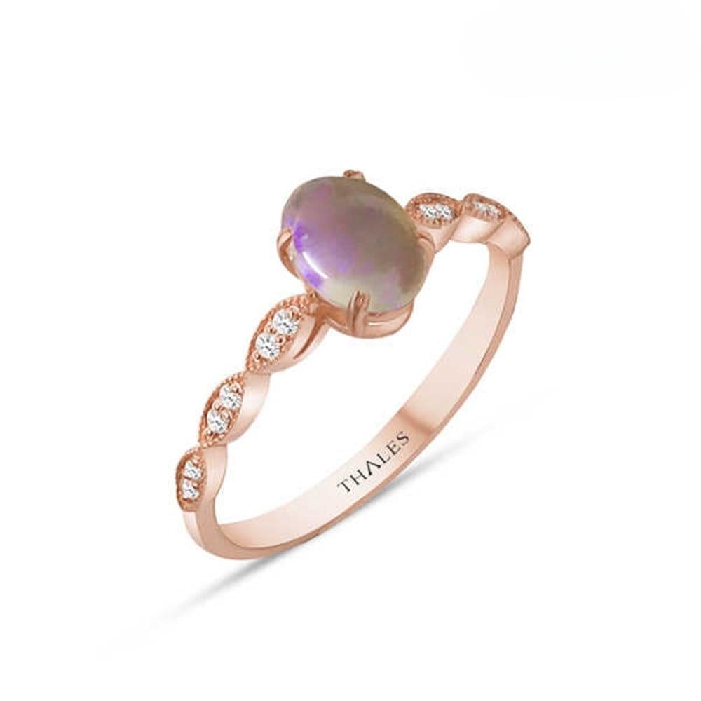 Opal Taşlı Yüzük 0,59 Karat 