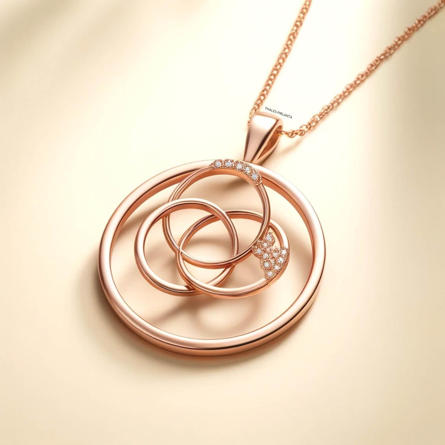 Orbita Tasarım Pırlanta Kolye