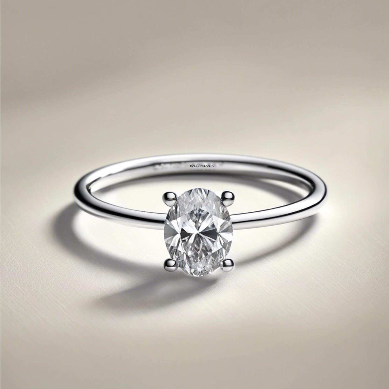 Oval Evlilik Teklifi için Yüzük