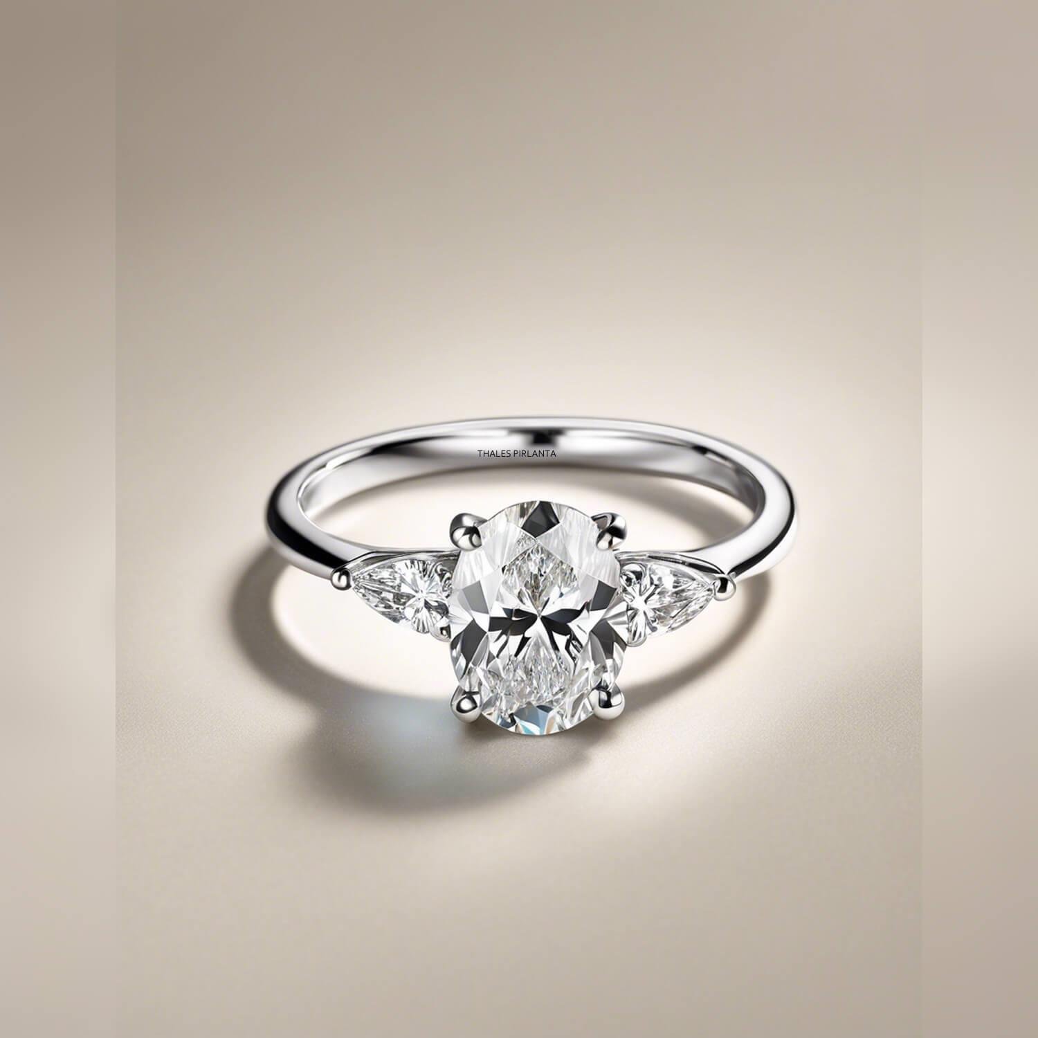 Oval Evlilik Teklifi Yüzüğü