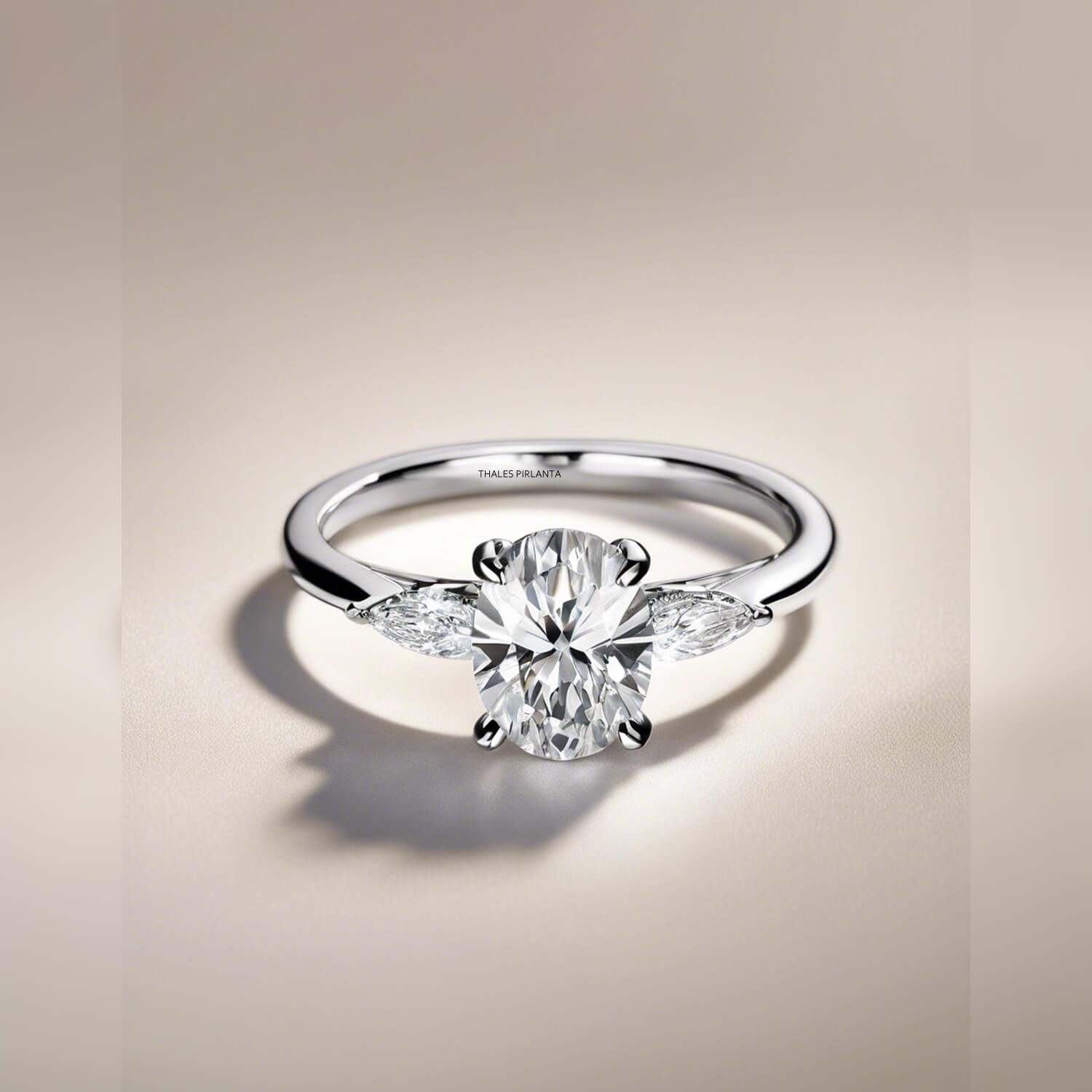 Oval Kesim Tektaş Pırlanta