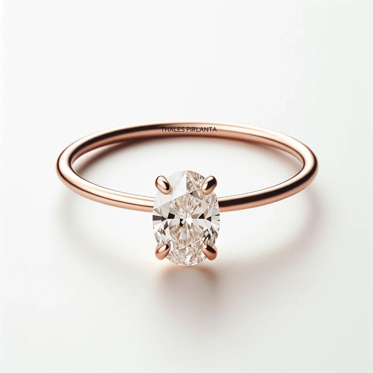 Oval Tektaş 0,30 Karat F SI1