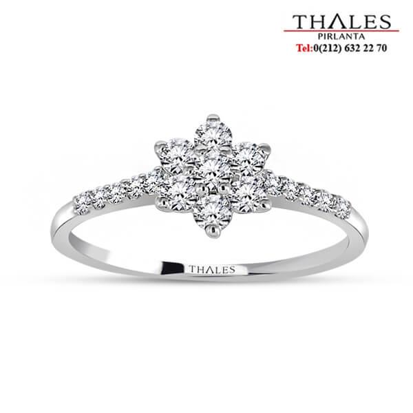 Papatya Model Pırlanta Yüzük