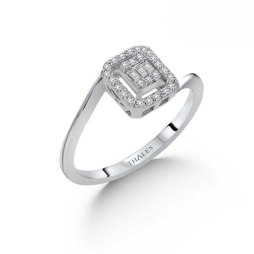 Pırlanta Baget Yüzük 0.20 Karat