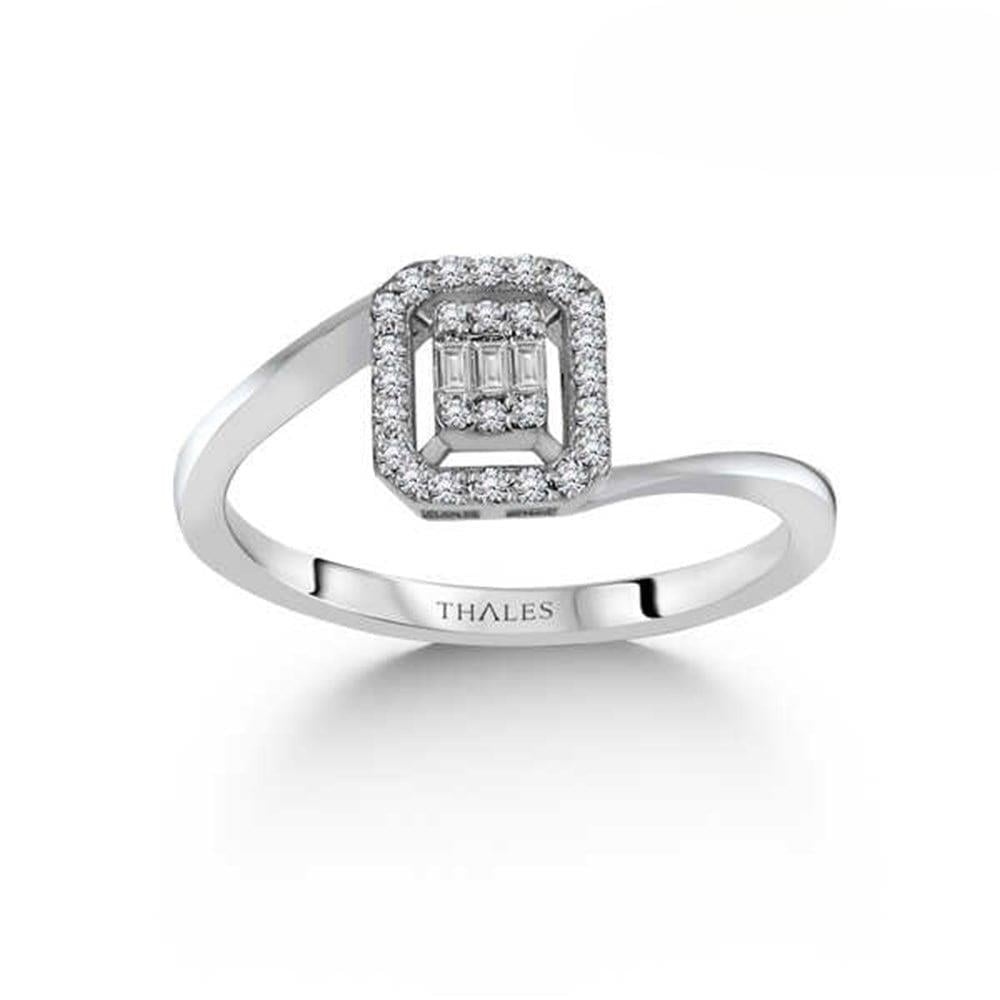 Pırlanta Baget Yüzük 0.20 Karat