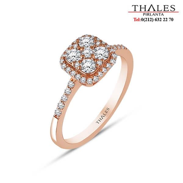 Pırlanta Yüzük 0,50 Karat F Renk