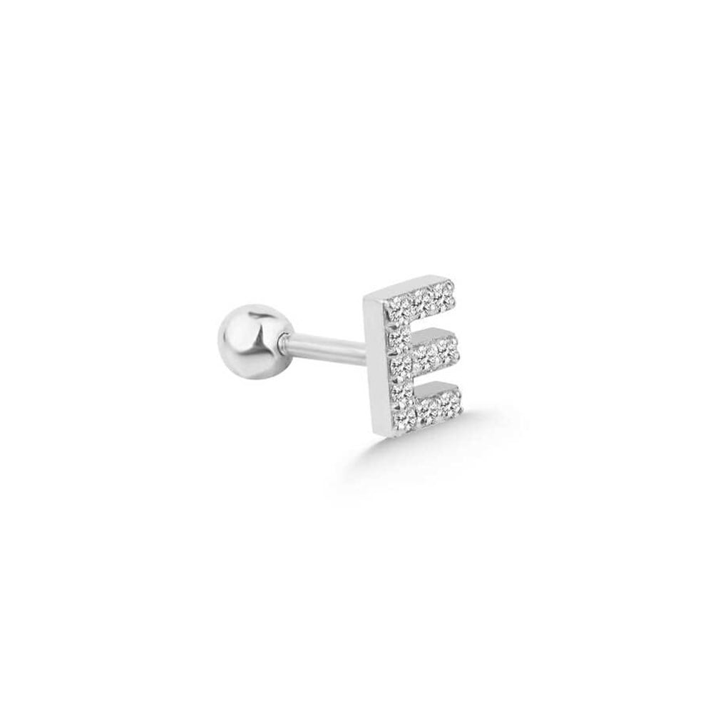 Pırlantalı Harf Tragus,Helix Piercing