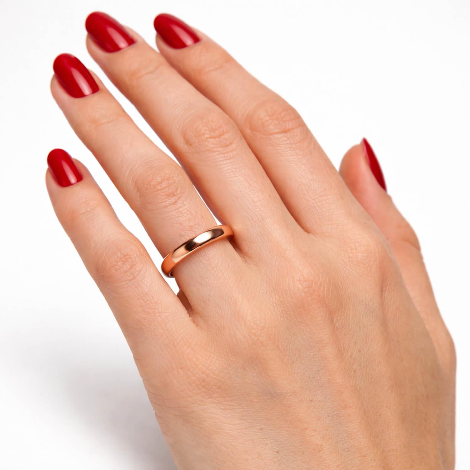 Rose Altın Nişan Yüzüğü (6-9 ölçü)