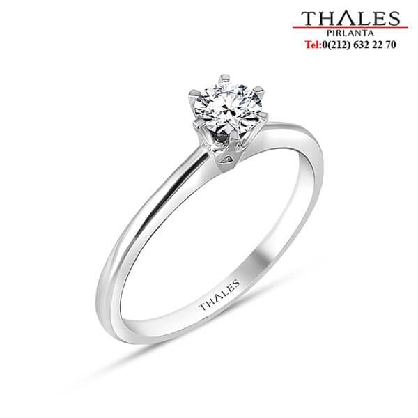 Tektaş Yüzük 0.30 Karat 6 Tırnak 