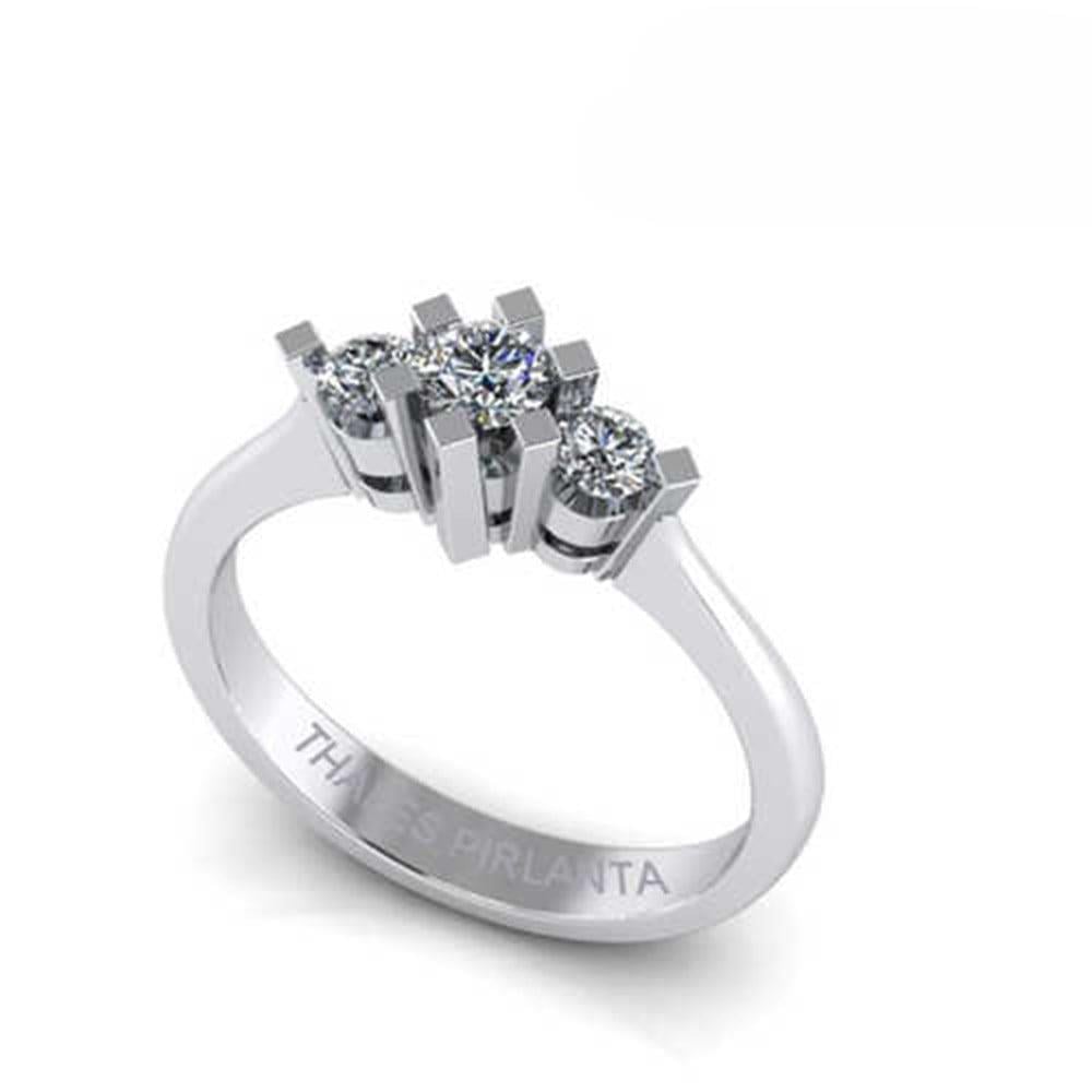 Tria Pırlanta Yüzük 0,34 Ct F VS 