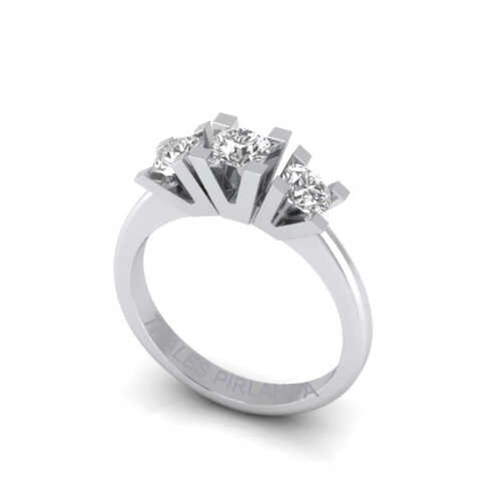 Tria Pırlanta Yüzük 0,46 Karat F VS
